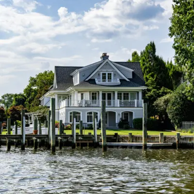 Waterfront homes at Team Beals